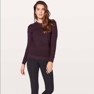 Lululemon wool black cherry sweater 2